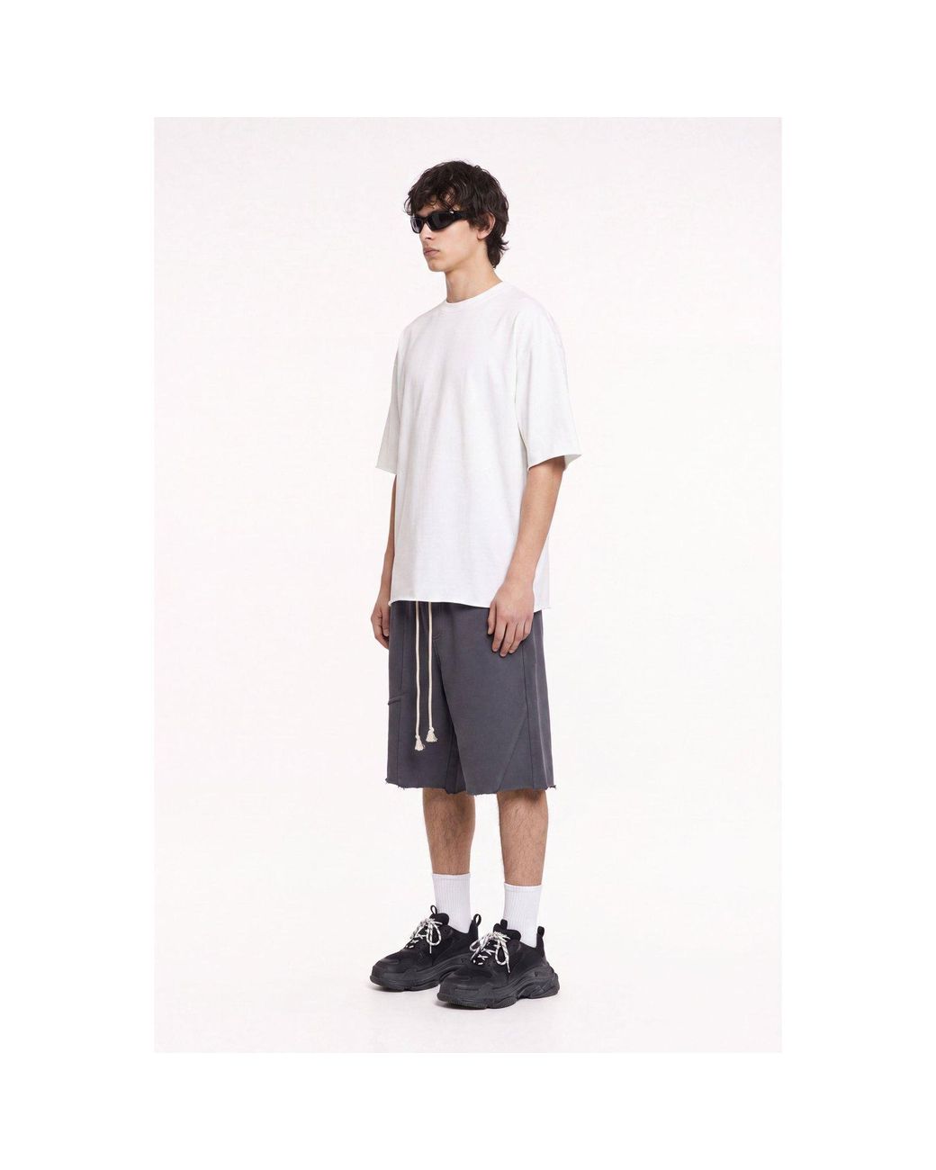 mysimplicated Gray Graphite Bermuda for men