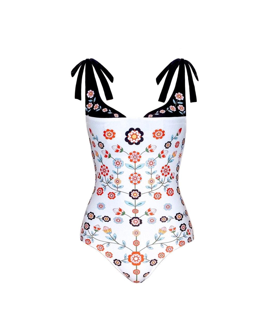 Jessie Zhao New York Red Ballerina One-Piece Swimsuit