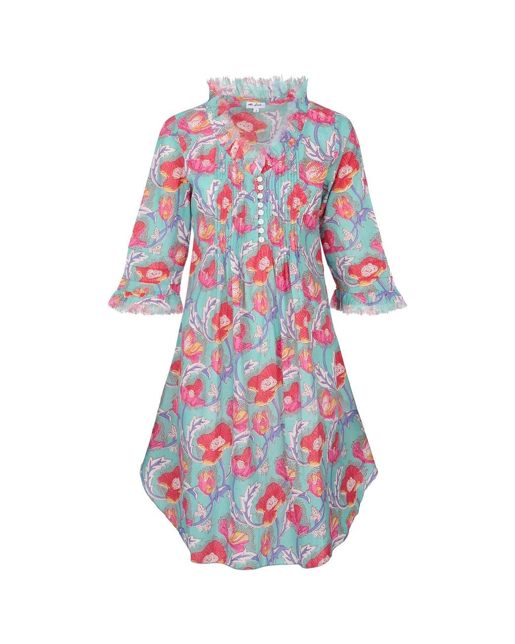 At Last Blue Annabel Cotton Tunic