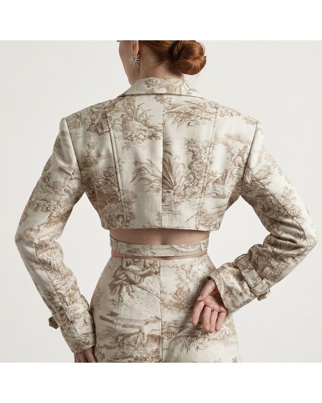 La Musa Gray Savoy Blazer