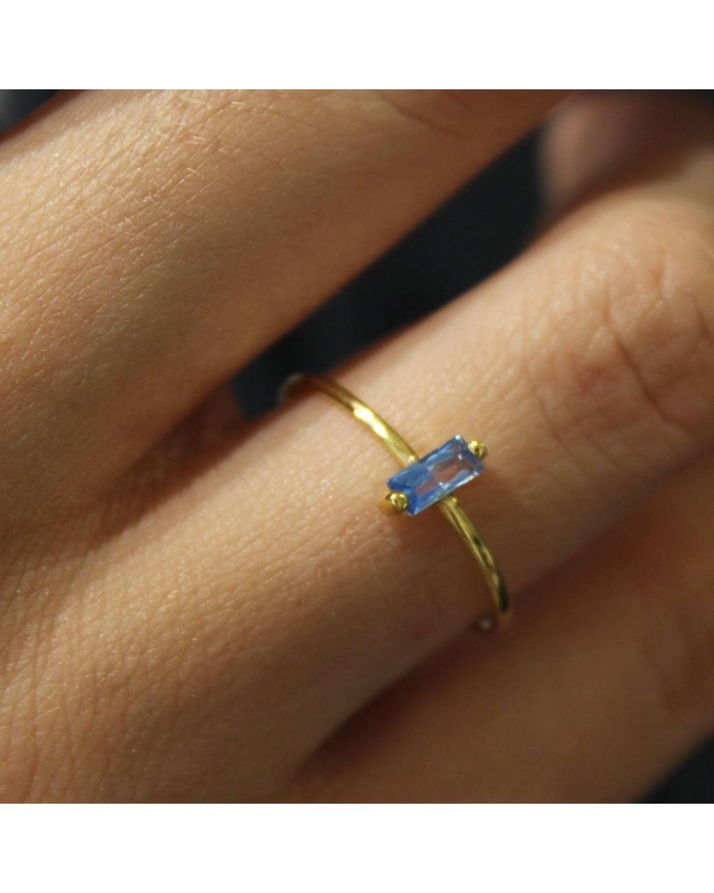1610Istanbul Metallic Bosphorus Light Swarovski Ring