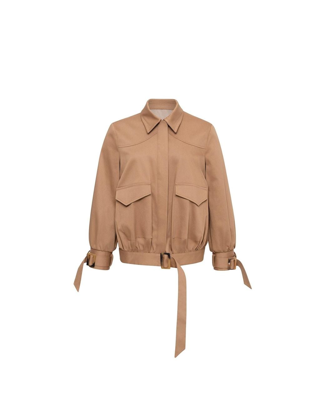 Sélone Natural Neutrals Cael Pocket Bomber Jacket