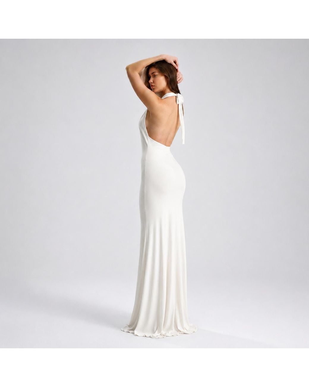 Maison De Gala White Neutrals Selene Ivory Gown