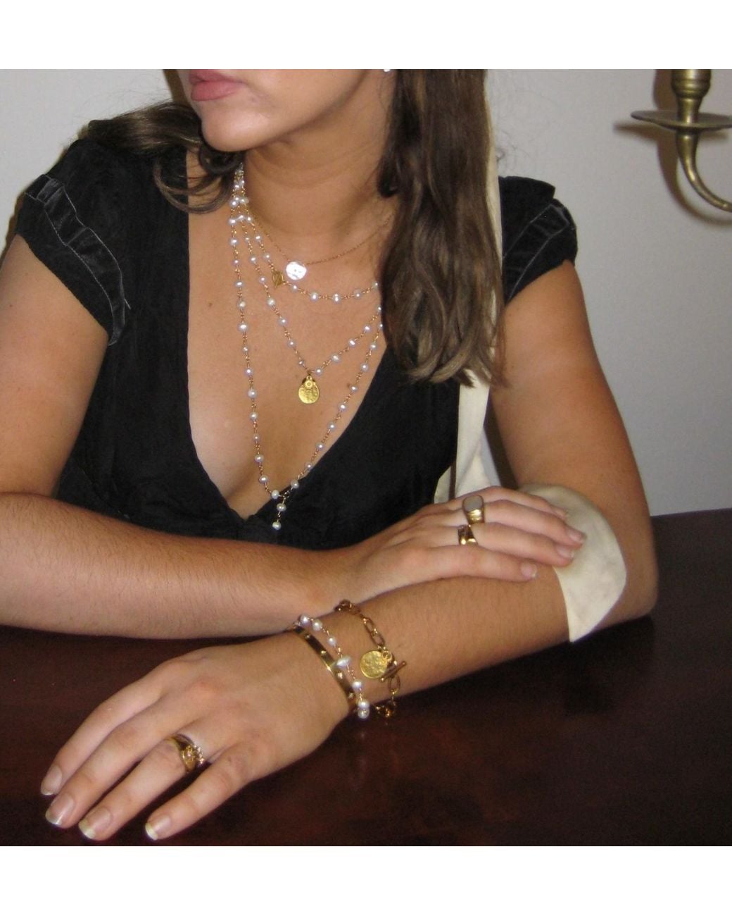 Iris London Metallic Mala Bracelet