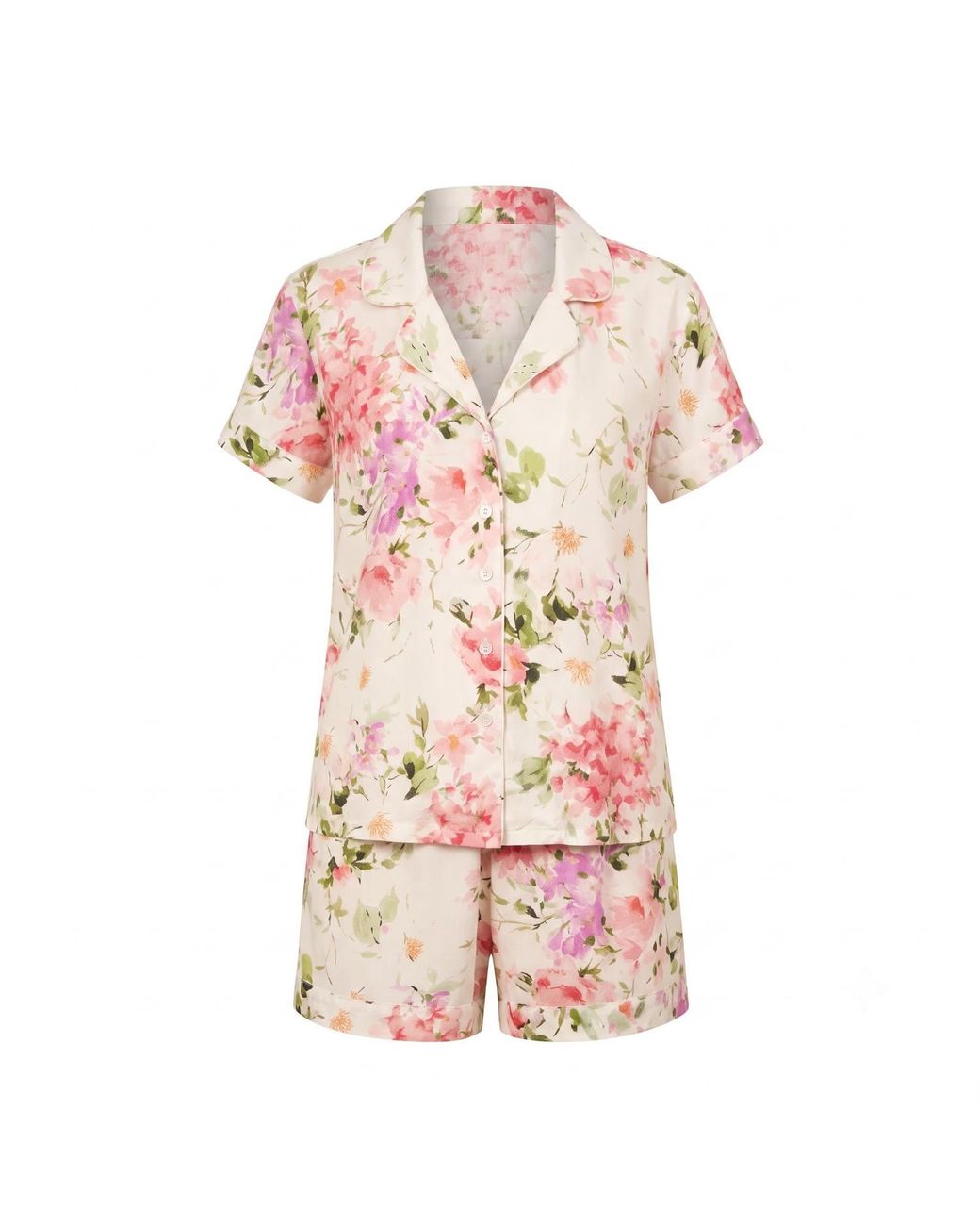 Yumi Kim Pink Beauty Rest Ivory Floral Pajama Set
