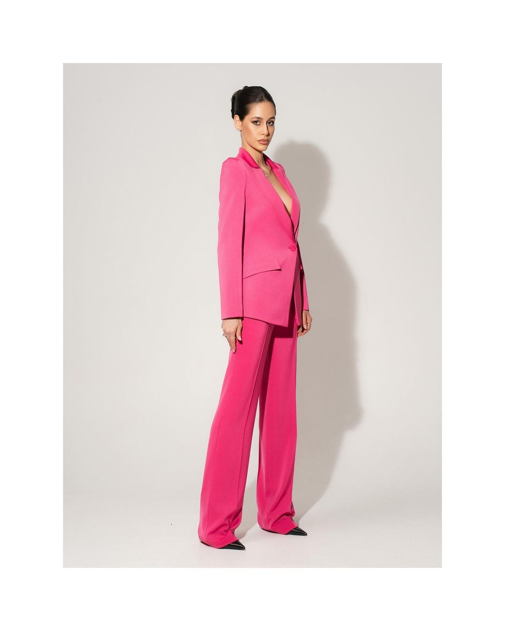 Tia Dorraine Pink Illusion Classic Tailored Suit