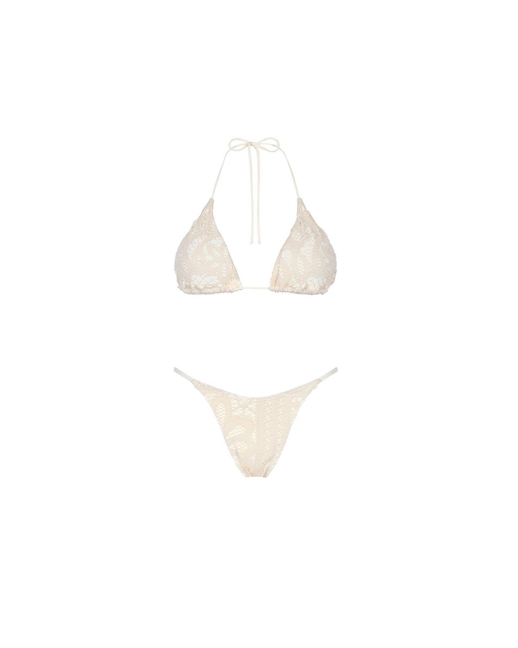 Aguaclara White Neutrals La Perle Triangle Top