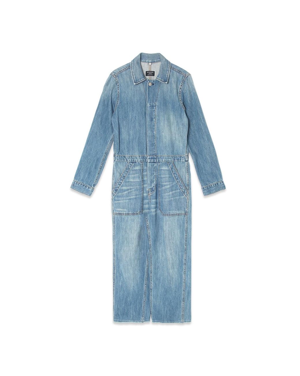 NOEND Blue Yanni Cropped Jumpsuit