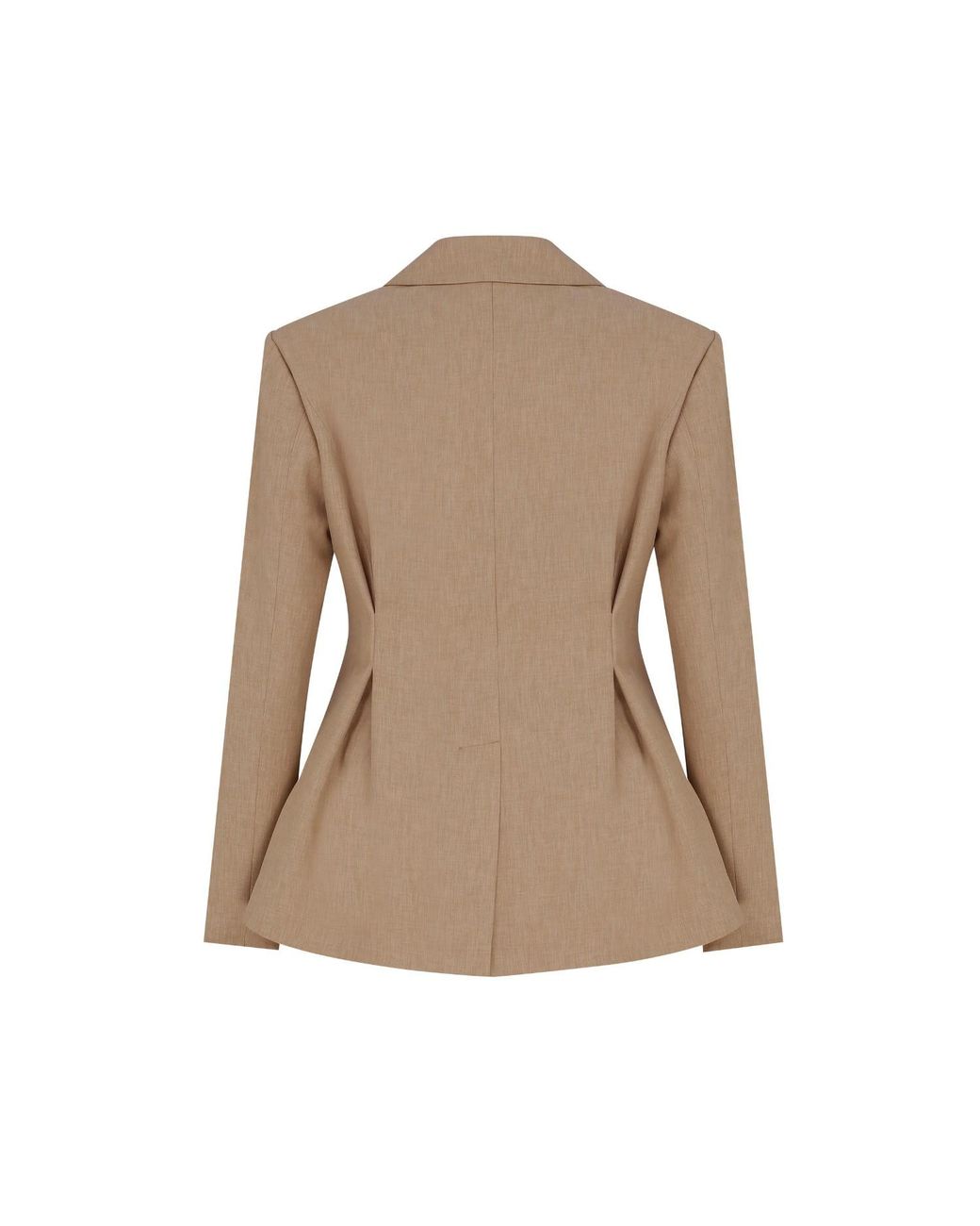 NAZLI CEREN Natural Marde Tailored Jacket In Almond Buff