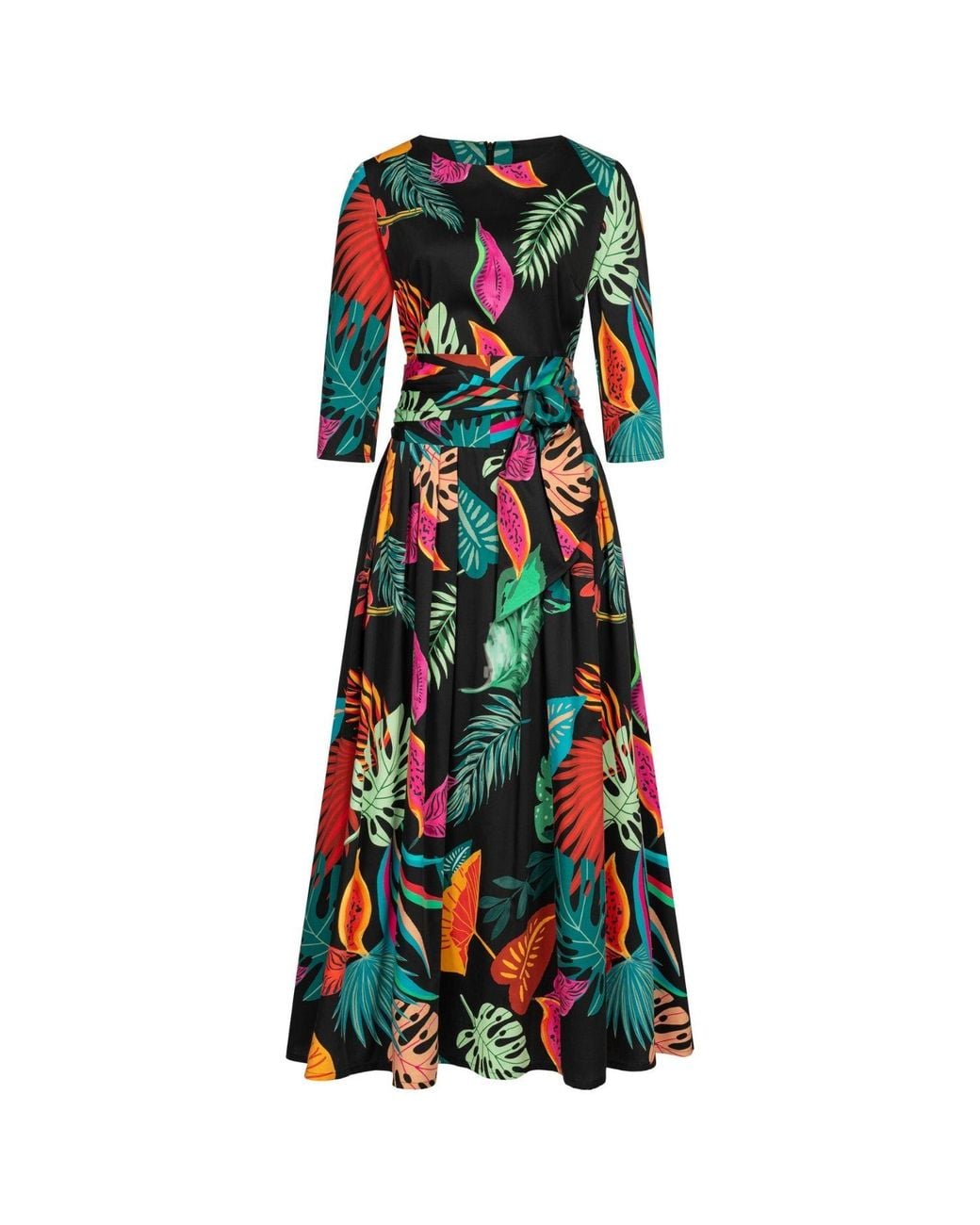 Marianna Déri Green Tropic Print Maxi Dress
