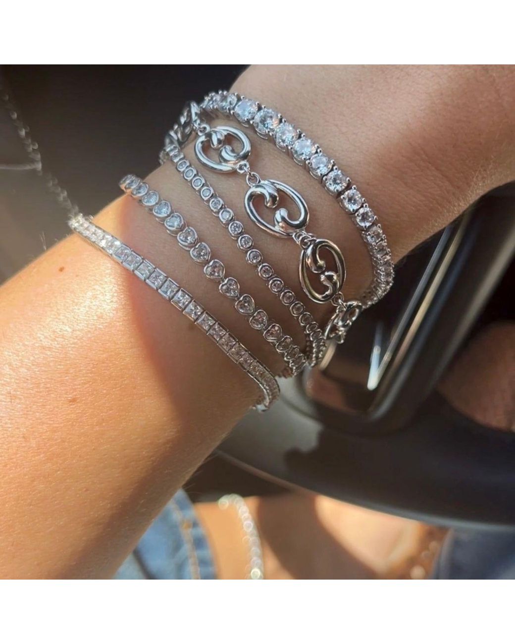 Leni James Metallic The Fibonacci Link Bracelet