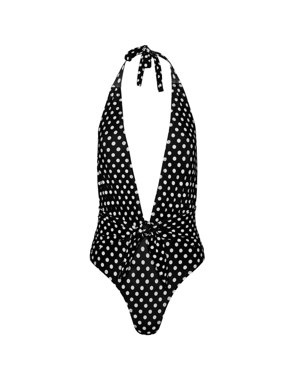 Paola Amador Black Mary Polka Dots One Piece Swimsuit