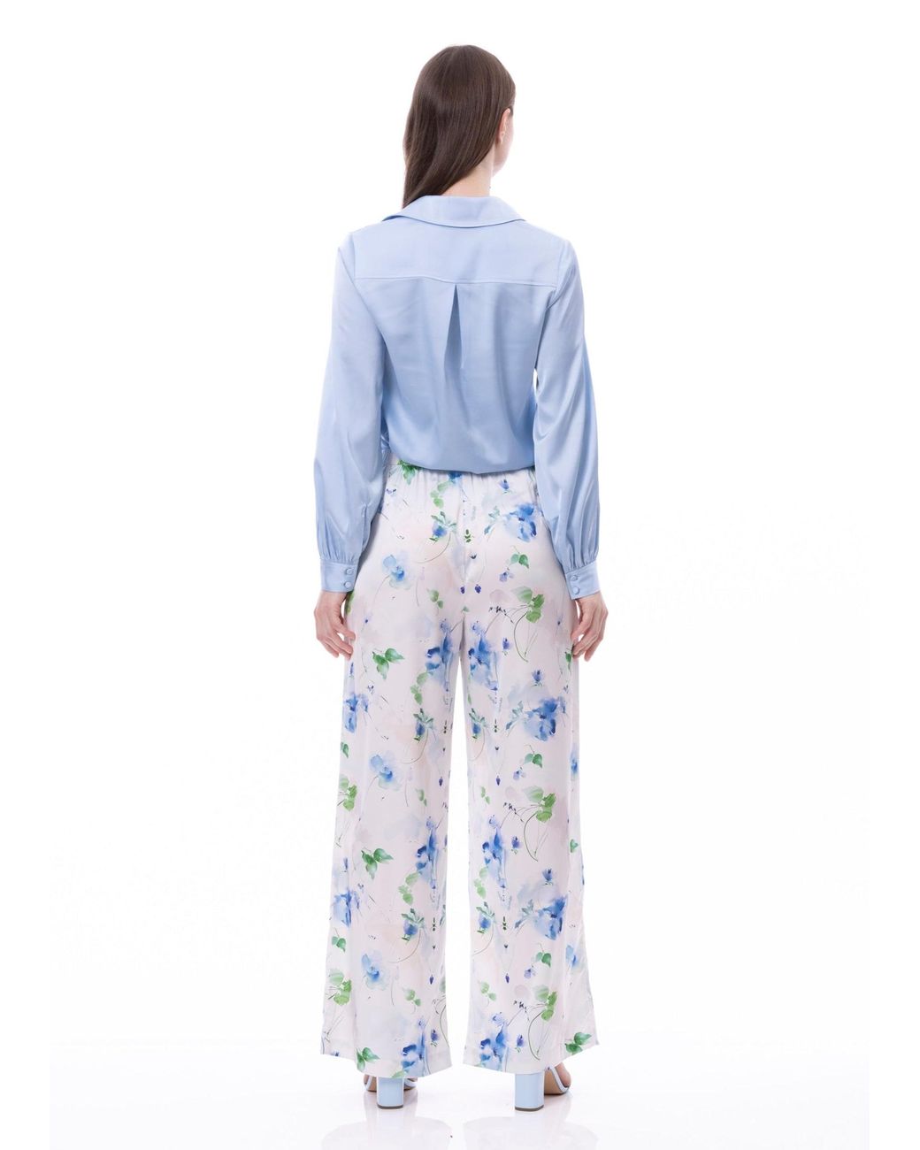 Carloslines Blue Button Down Long Sleeve Shirt