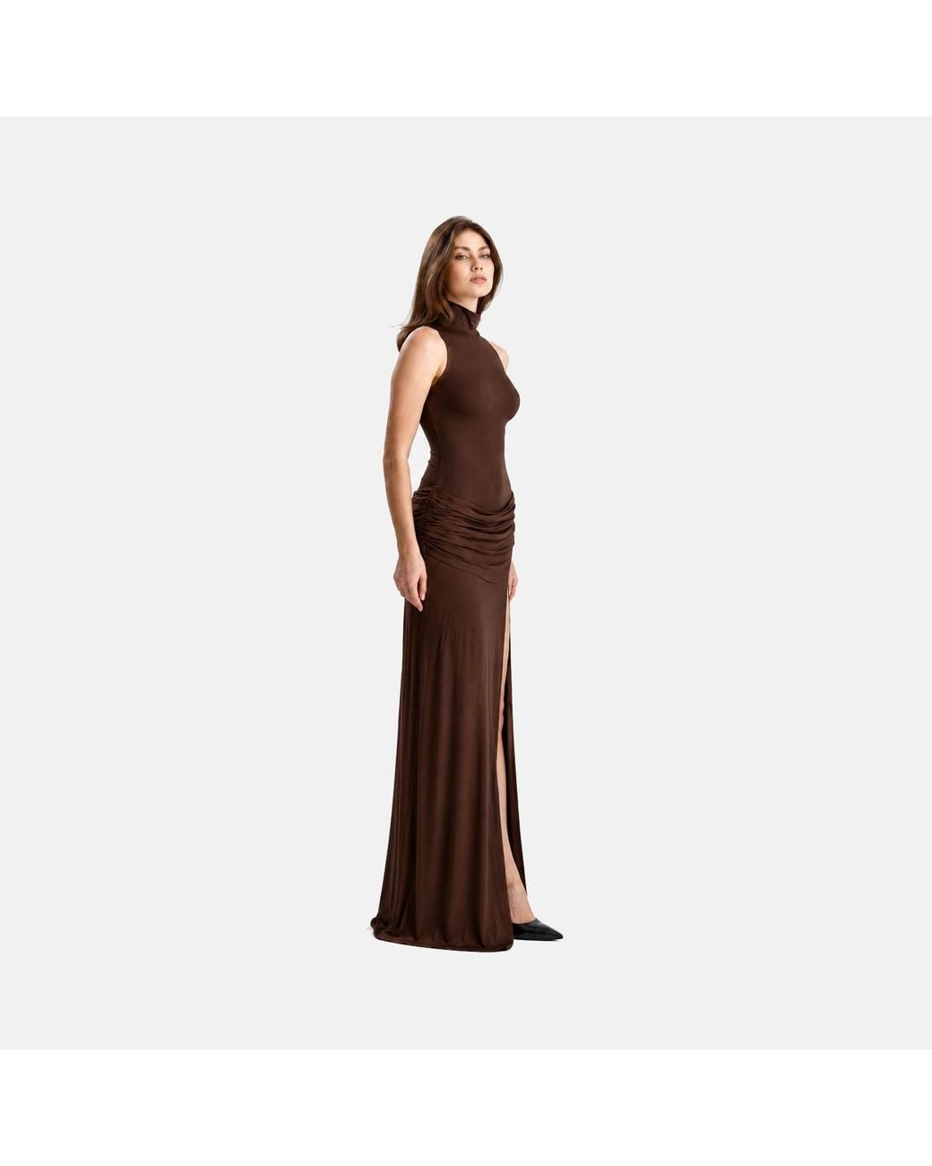 Maison De Gala Brown Isadora Mocha Gown