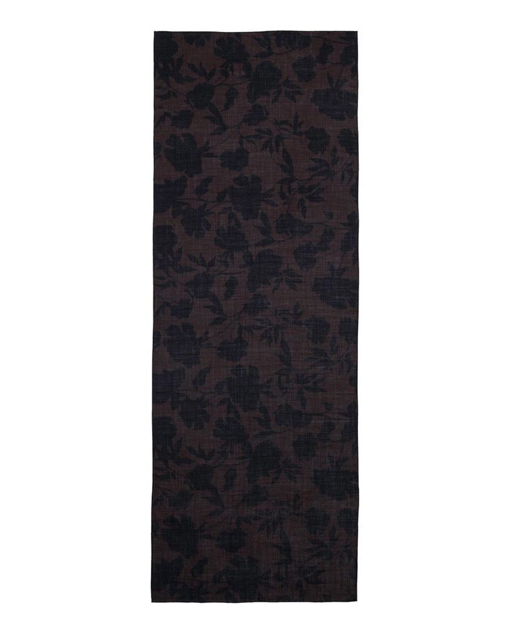 RainSisters Black Silk & Wool Scarf
