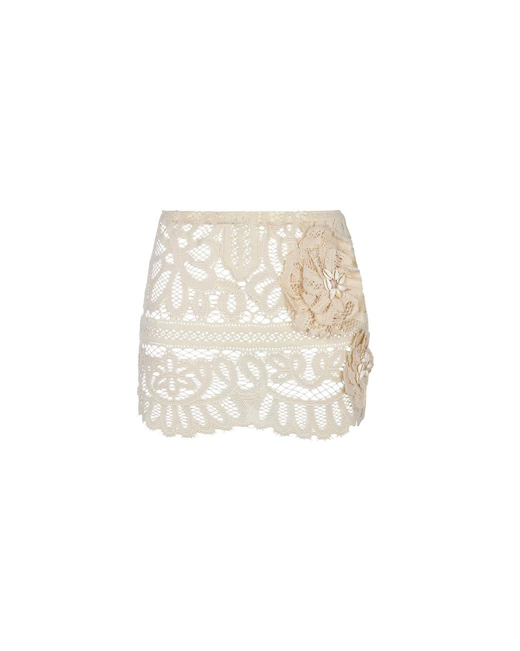 Aguaclara Natural Neutrals La Perle Mini Skirt