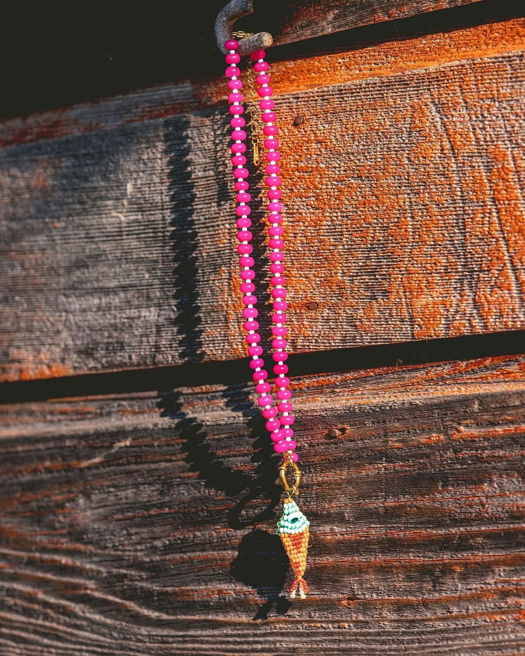 ALOFT Pink Candy Bead Necklace