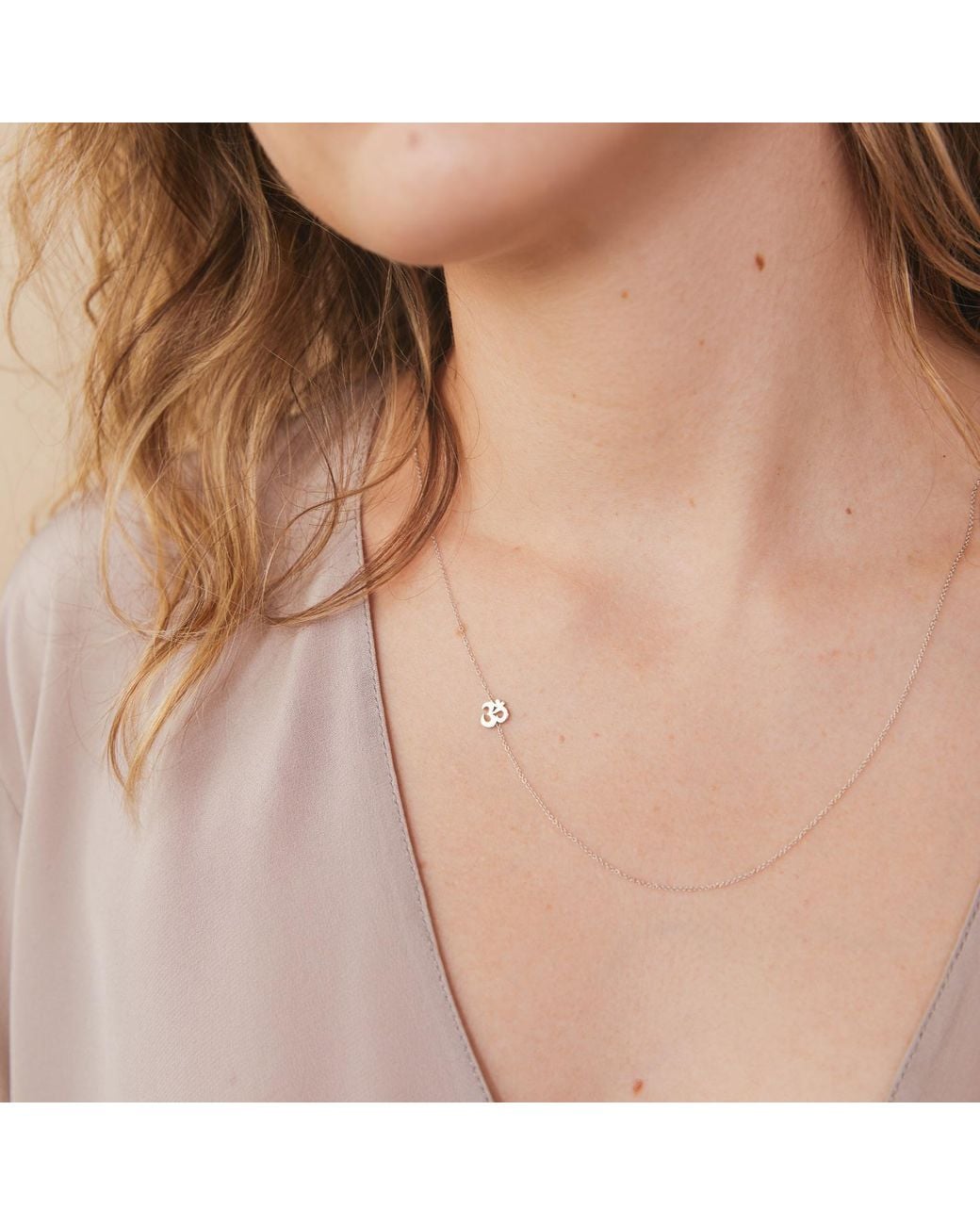 Maya Brenner Metallic 14K Asymmetrical Charm Necklace