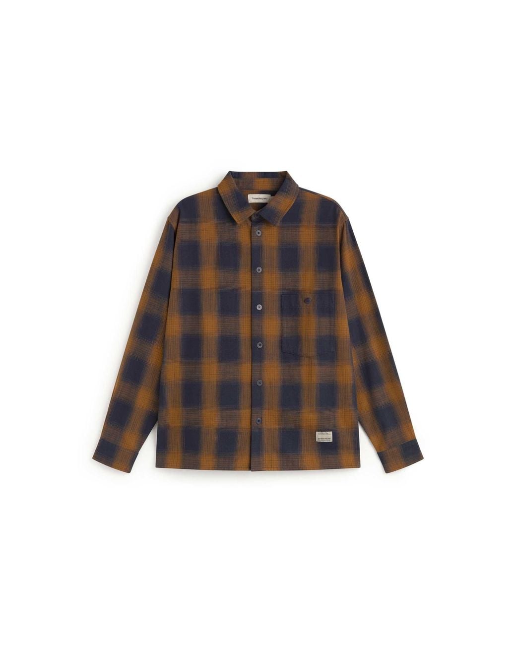 Thinking Mu Brown Theo Check Overshirt for men