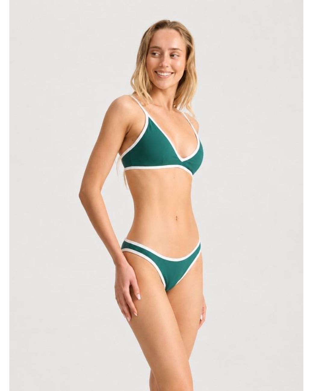Bondi Active Green Dune Swim Top