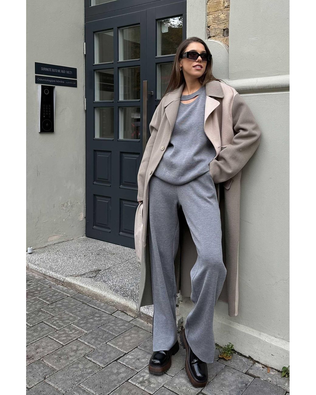 SALANIDA Gray Rotondo Merino Wool Jumper Light