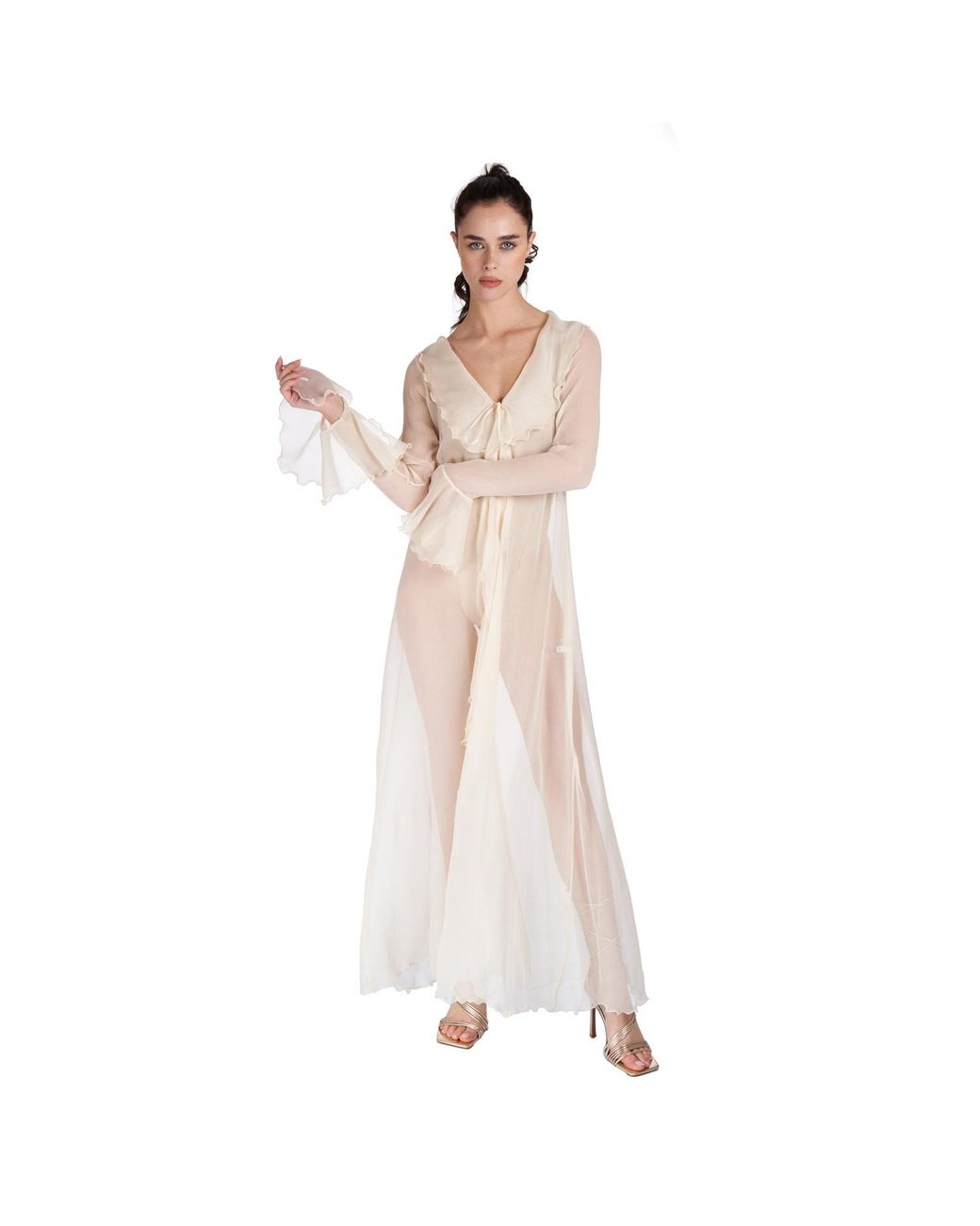 Sofia Tsereteli Natural Caftan In Silk