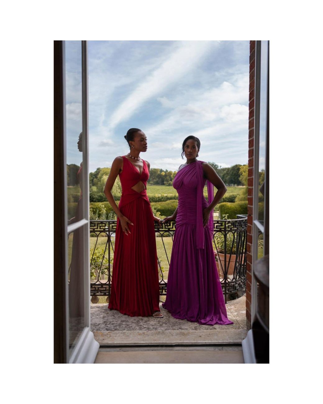Lamide Sadipe Red Celestia Wine Dress