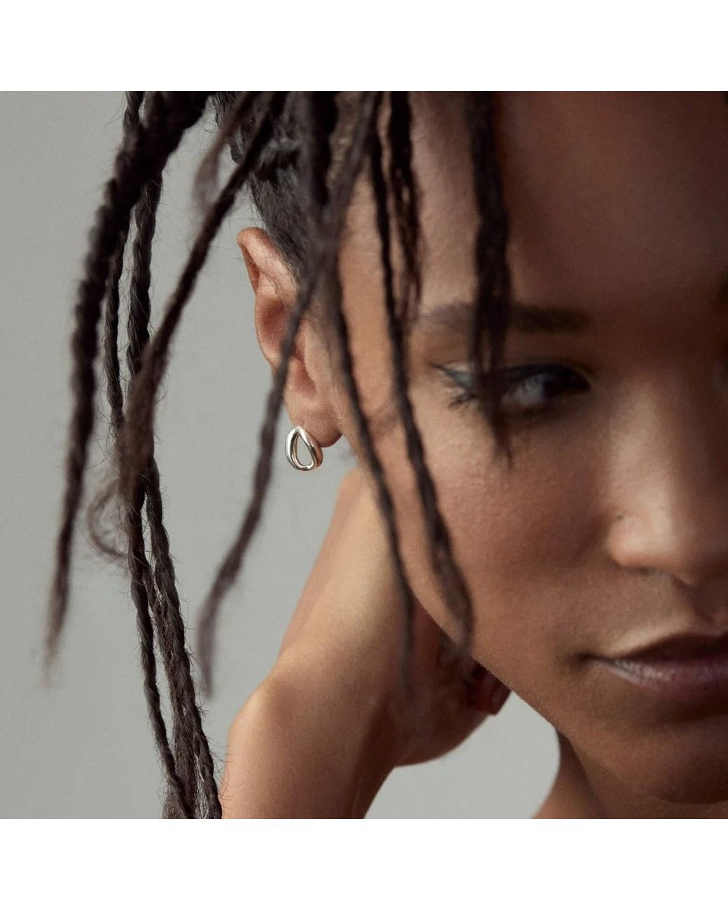 Dinny Hall Metallic Wave Studs
