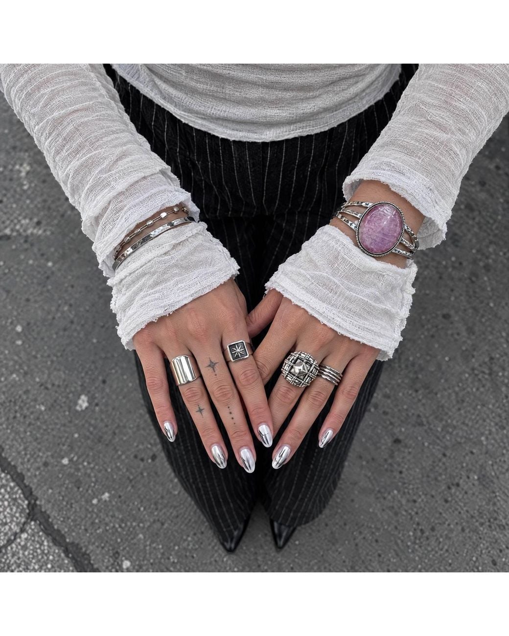 Saéa Purple Rare Moonstone Cuff Bracelet
