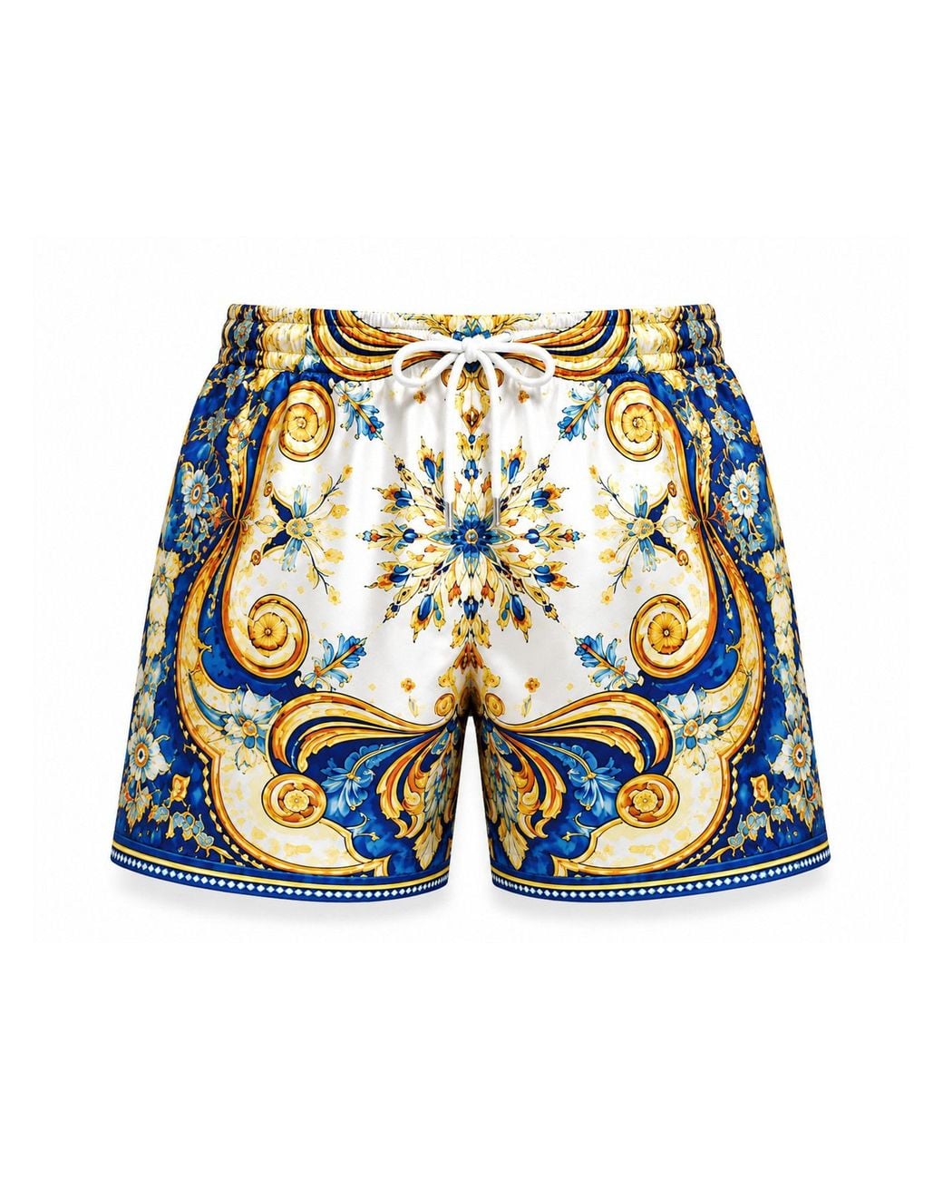 Hustle Blue Positano Swim Shorts for men
