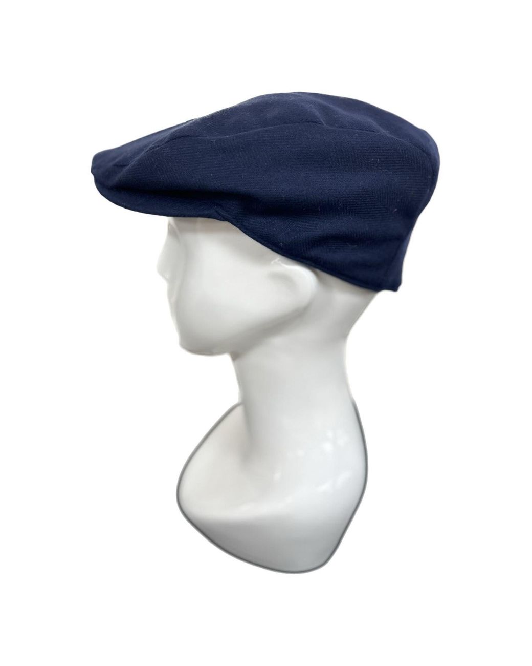 Kinalba Blue Cashmere Flat Cap for men