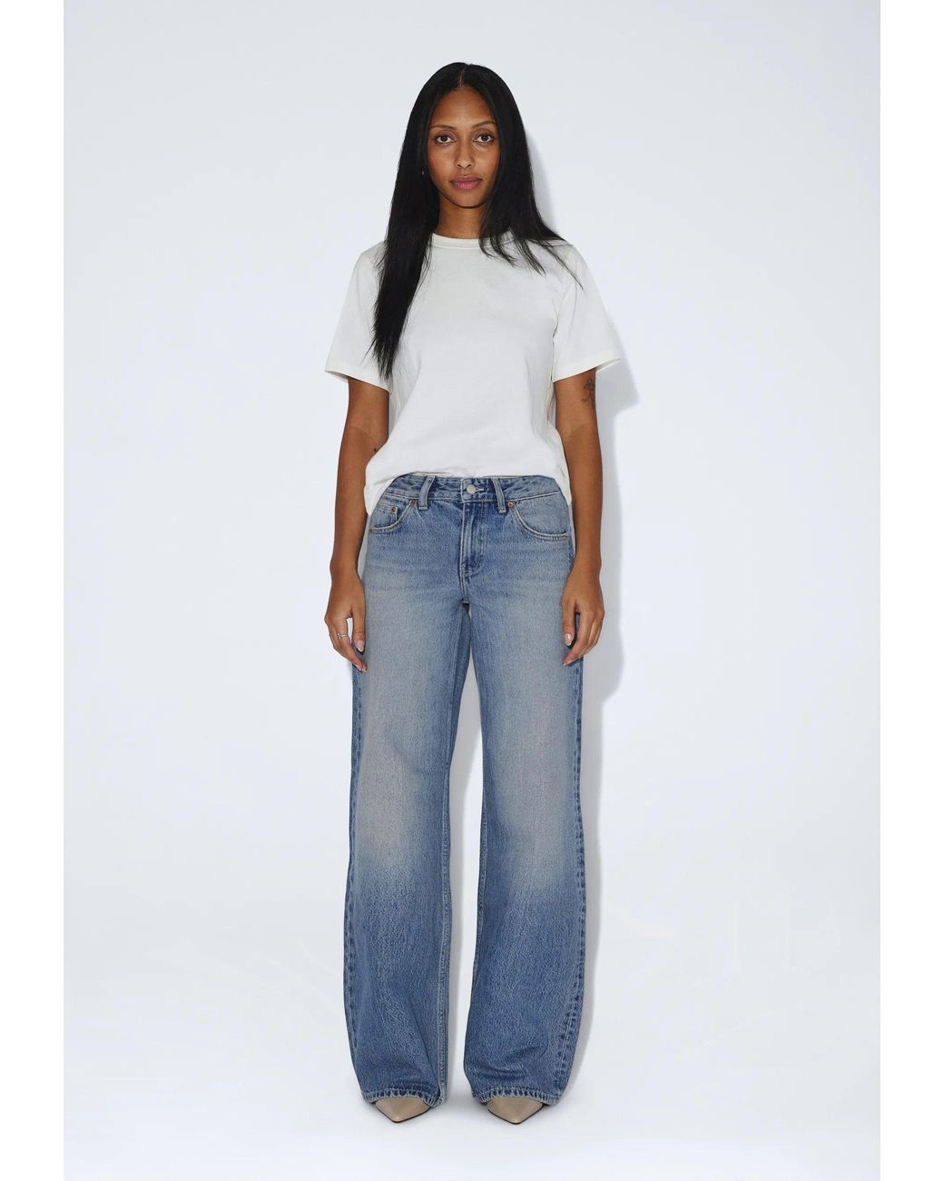 Dr. Denim Blue Rhue Low Wide