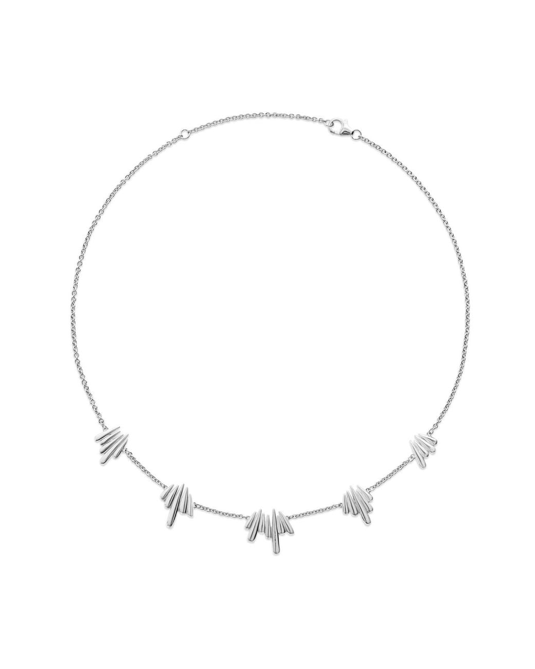 Lucy Quartermaine Metallic Solid Sterling Shard Necklace