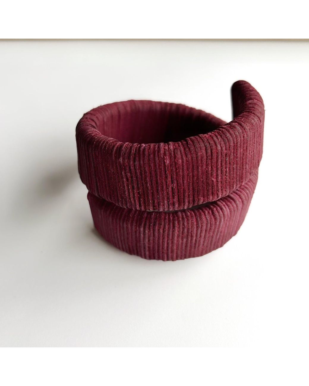 WAIWAI Red Burgundy Leather Wrap Bracelet