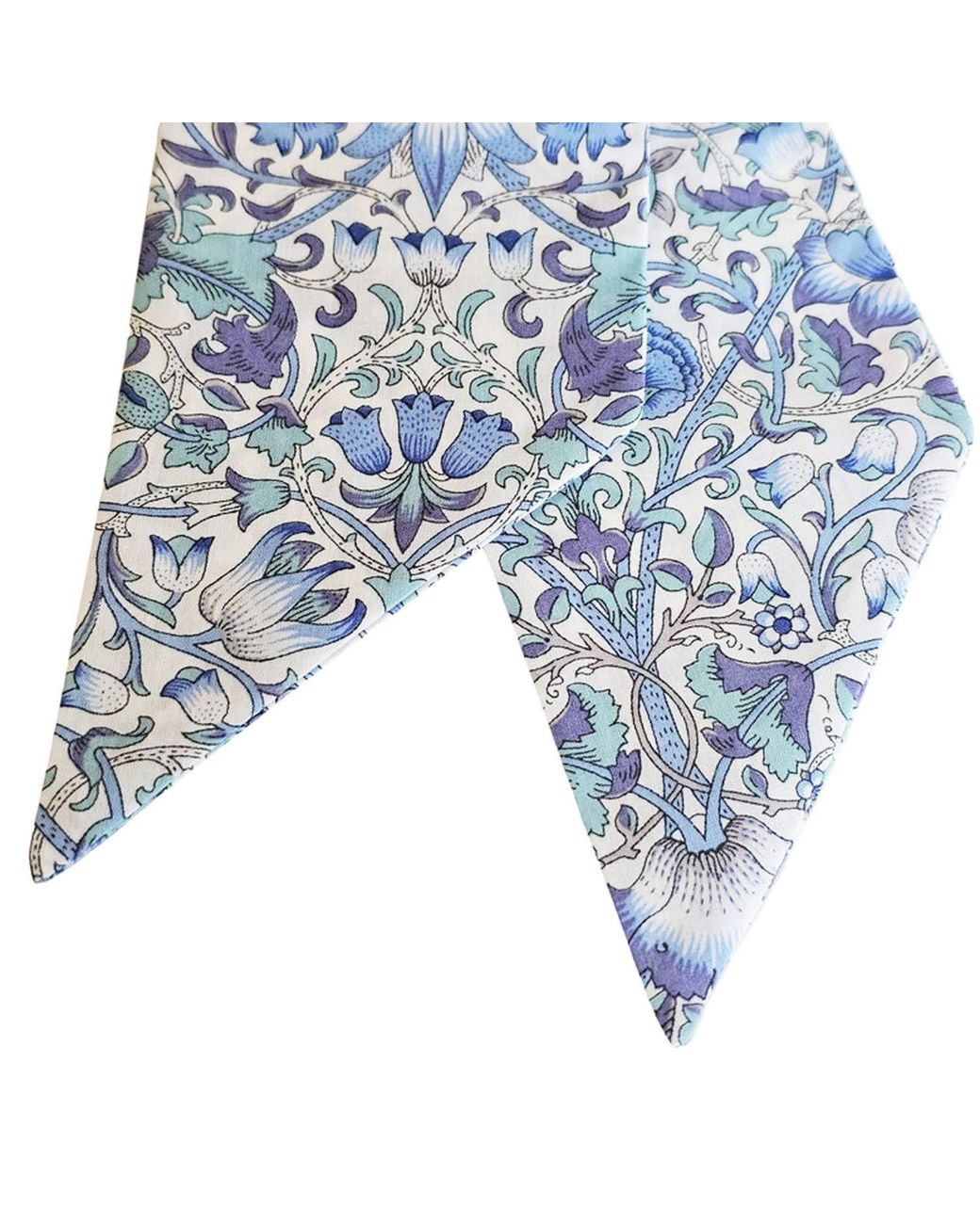 Lime Tree Design Blue Skinny Scarf Lodden Morris Collection