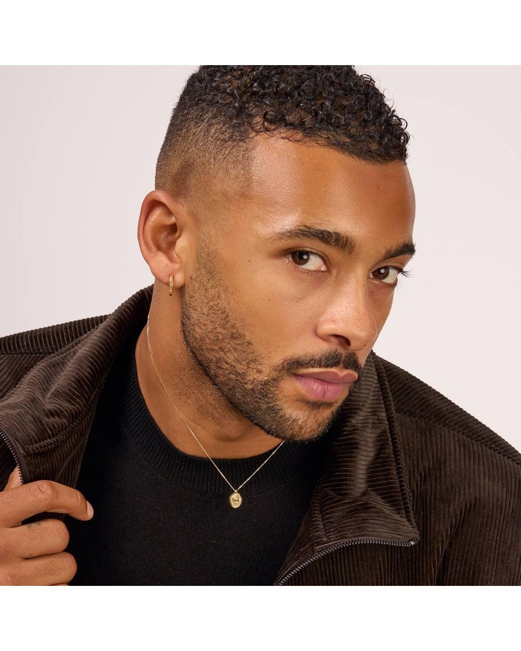 Dower & Hall Metallic Solid Fire Horse Tiny Talisman Necklace for men