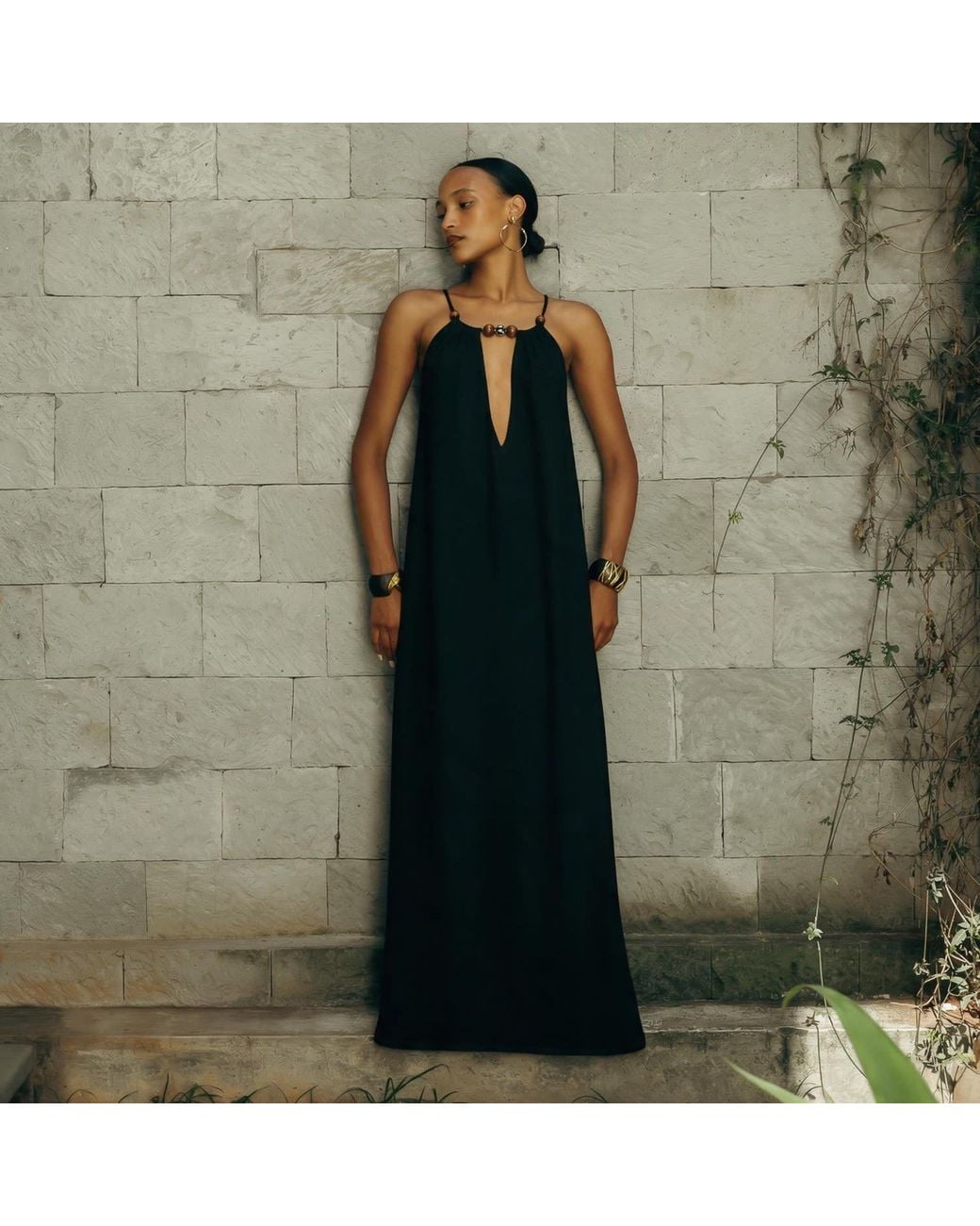 Kipépéo Black Samantha Dress