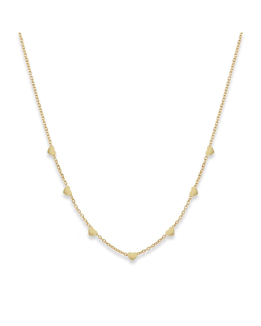 Auree Jewellery Metallic Verona Vermeil Multi Heart Necklace