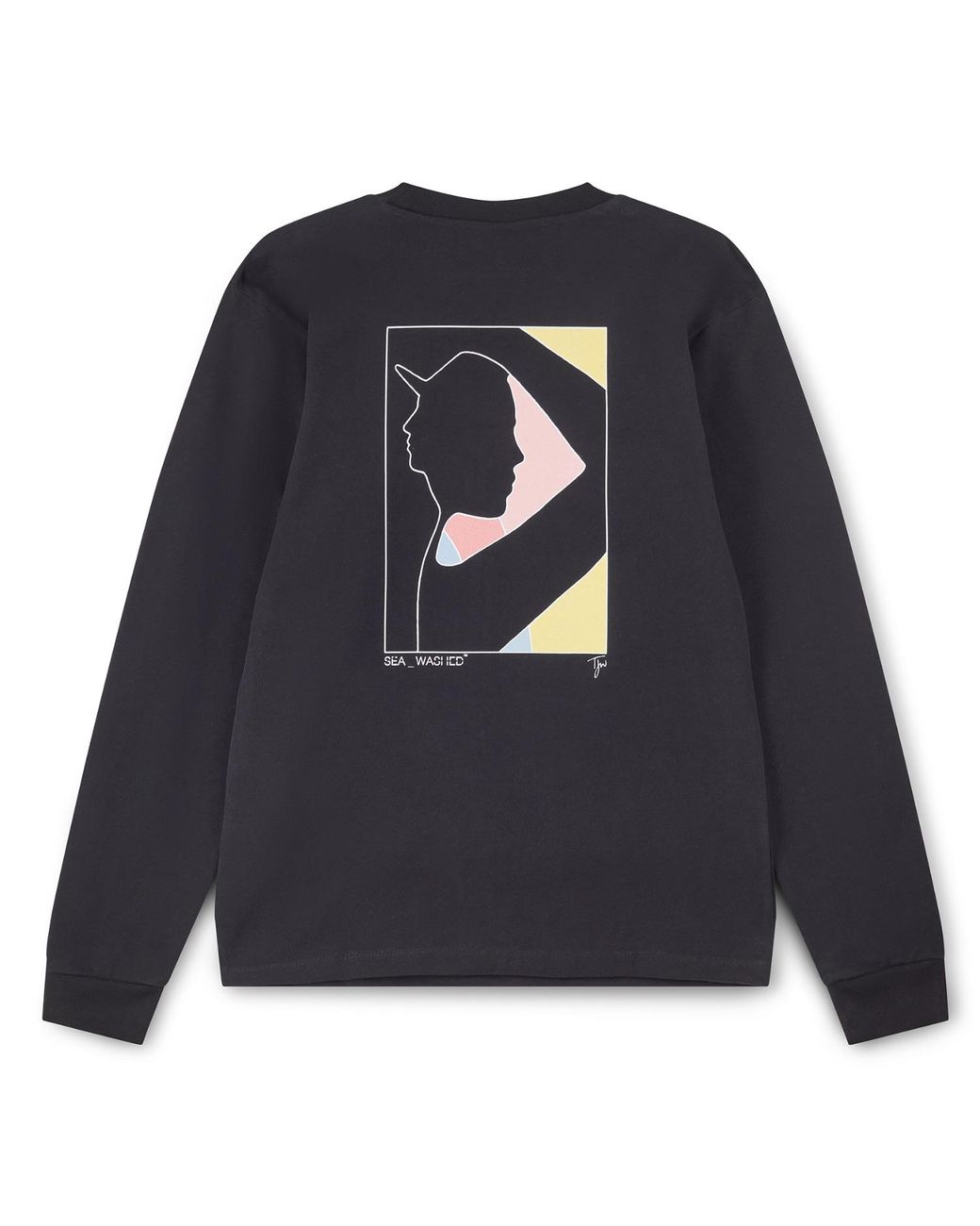 Sea_Washed Blue Organic Cotton Long Sleeve Top