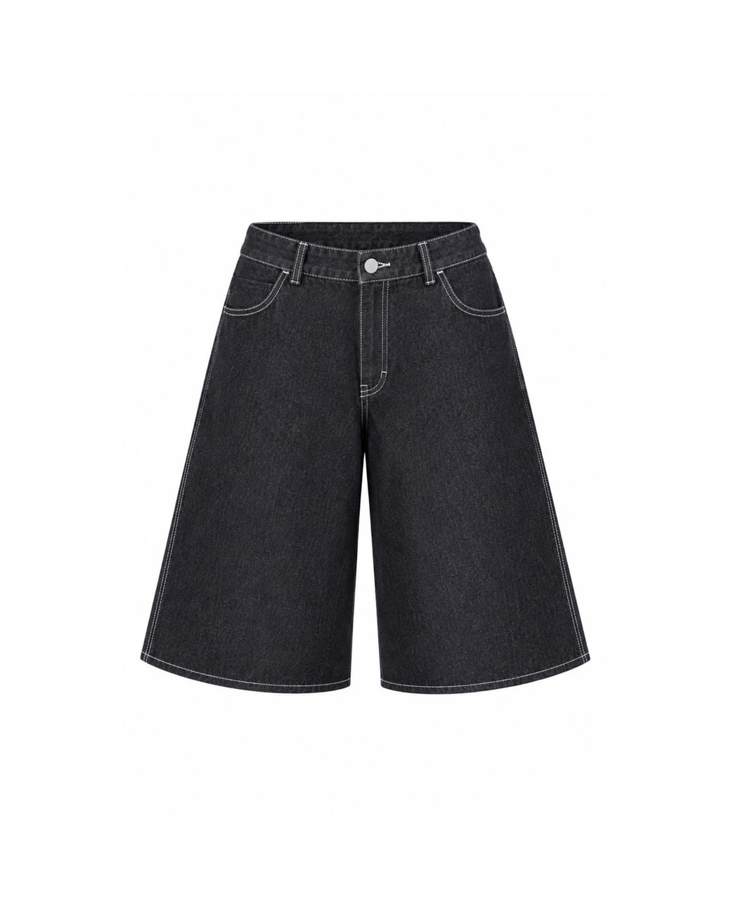 Gunda Hafner Ltd Blue Dark Unwashed Denim Jorts