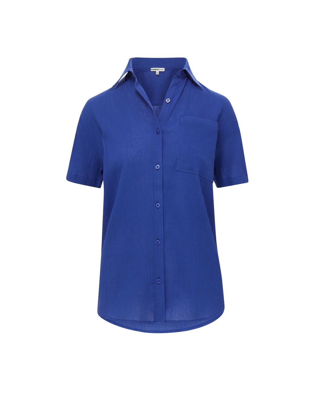 Change of Scenery Blue Michelle Button Down Top Iris