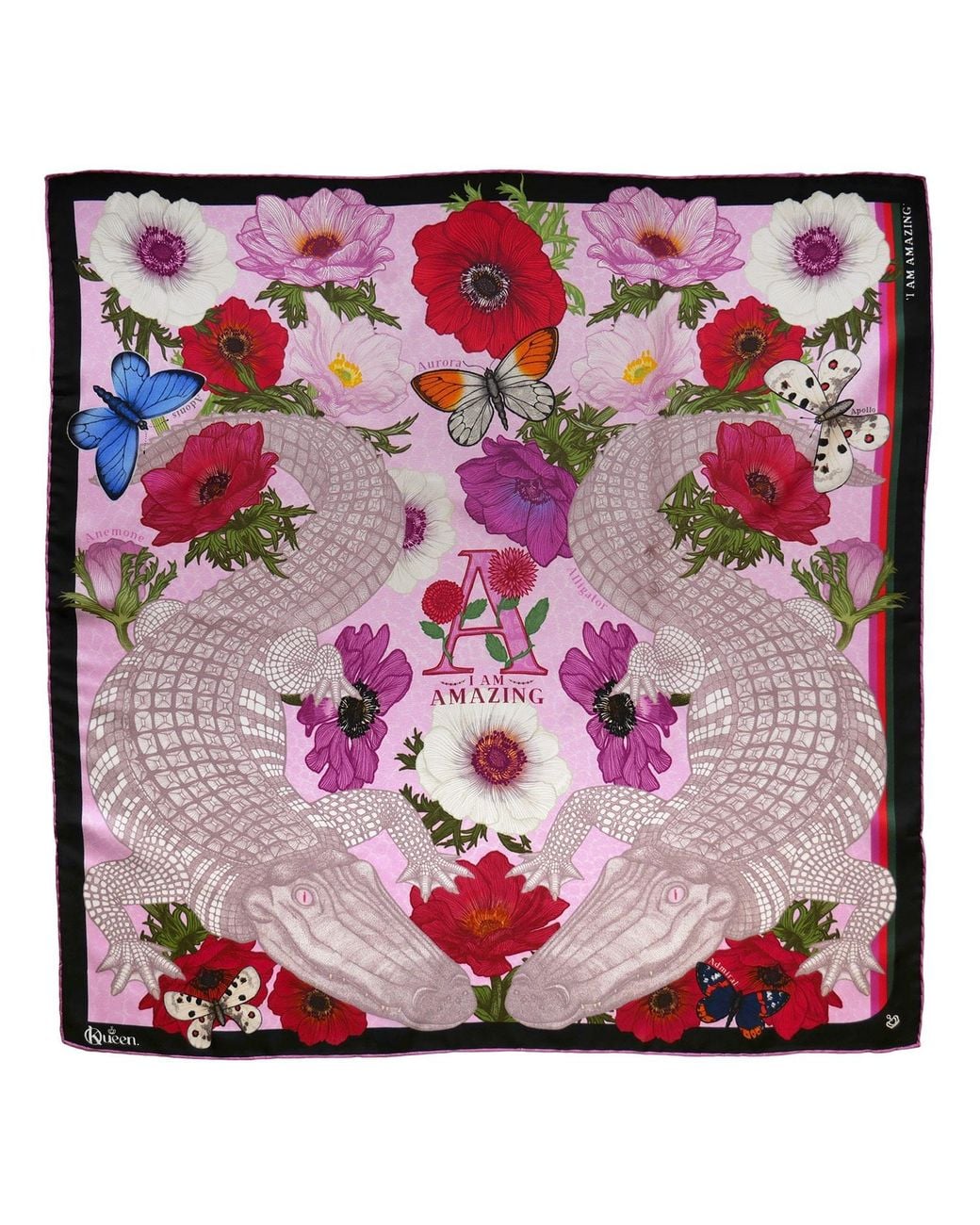 Kueen Pink Silk Scarf
