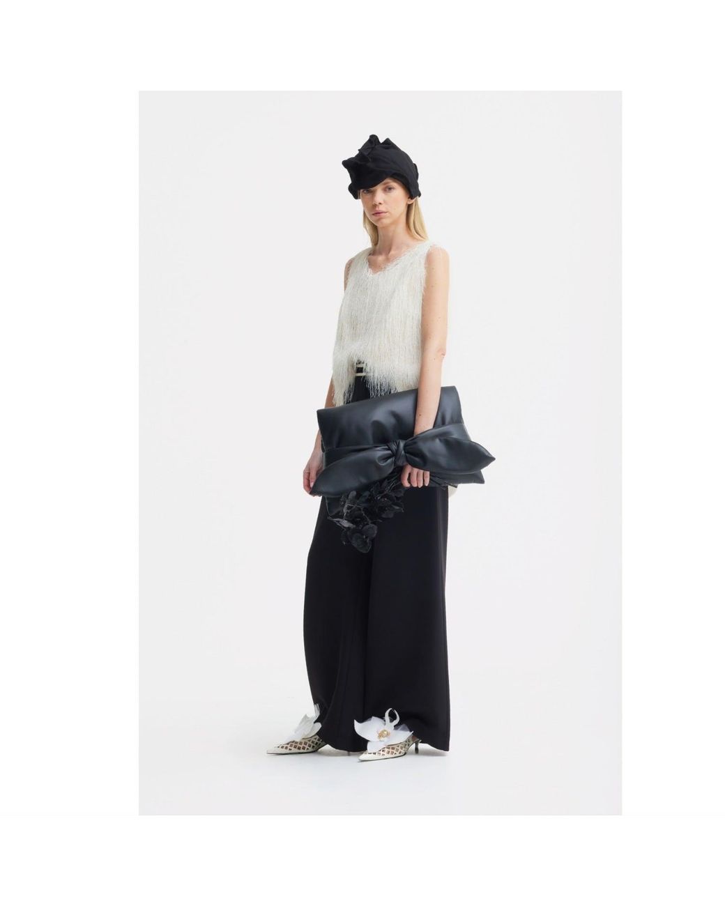Julia Allert Black Headpiece – Evening Mini Hat Style
