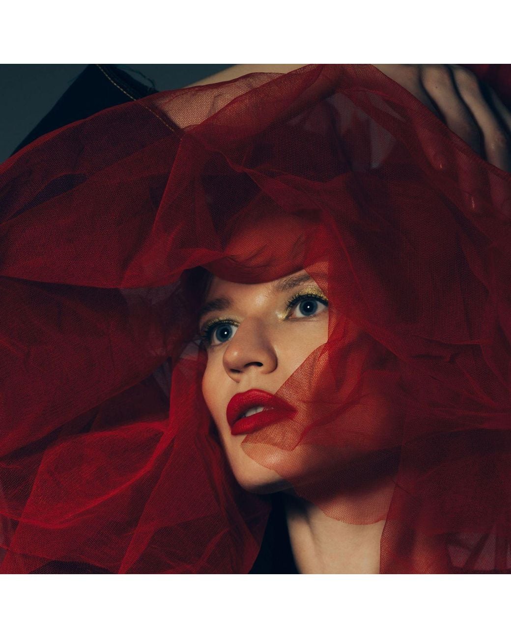 Miro Misljen Red Headband Wedding With Veil