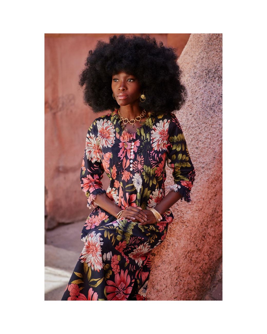 At Last Green Cotton Annabel Maxi Dress