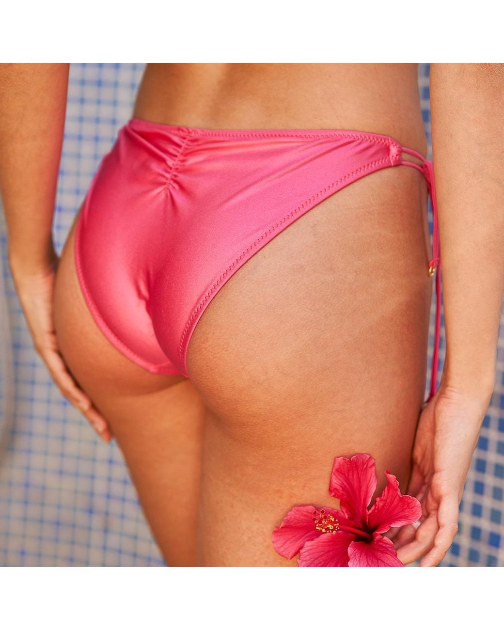 Aulala Paris Pink Miss Enthusiastic Shiny Bikini Bottom