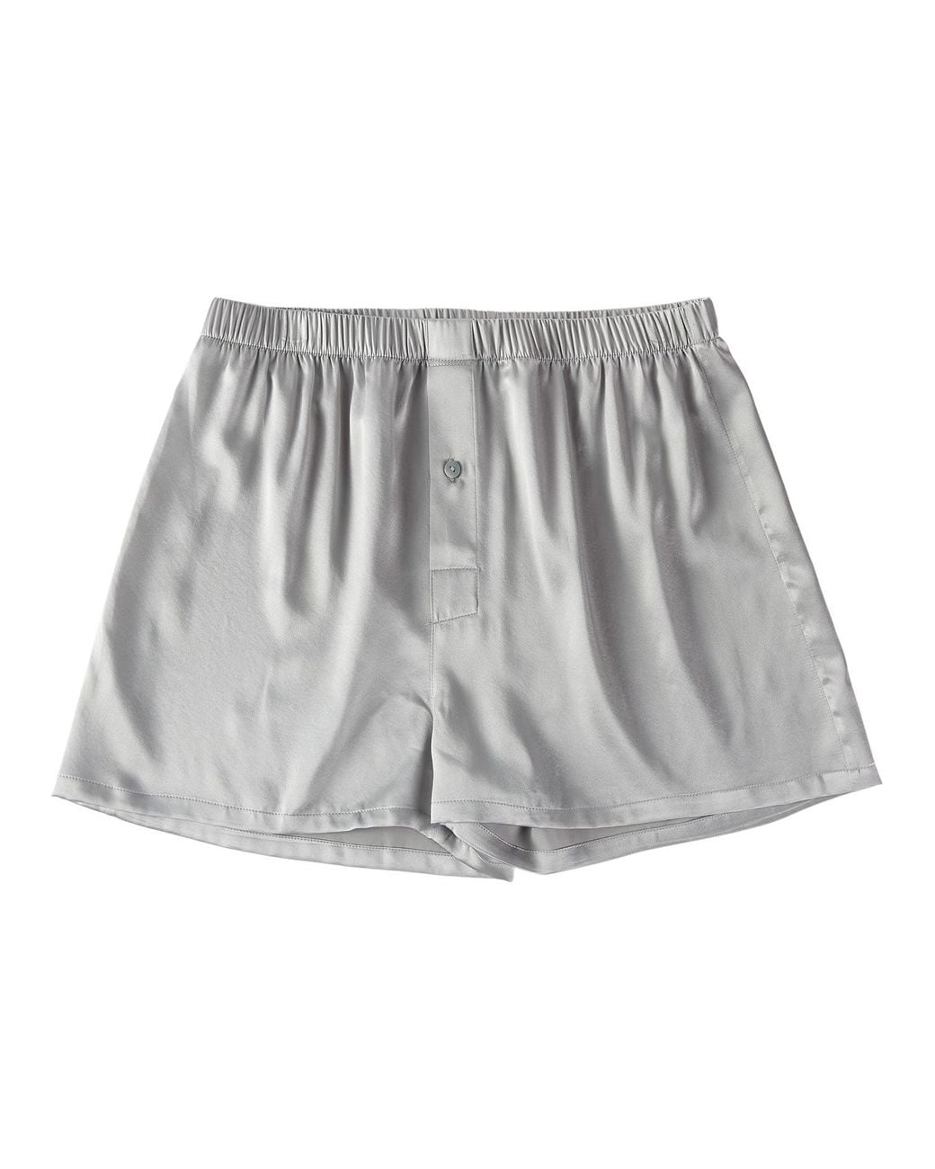 Soft Strokes Silk Gray Pure Mulberry Silk Boxers for men
