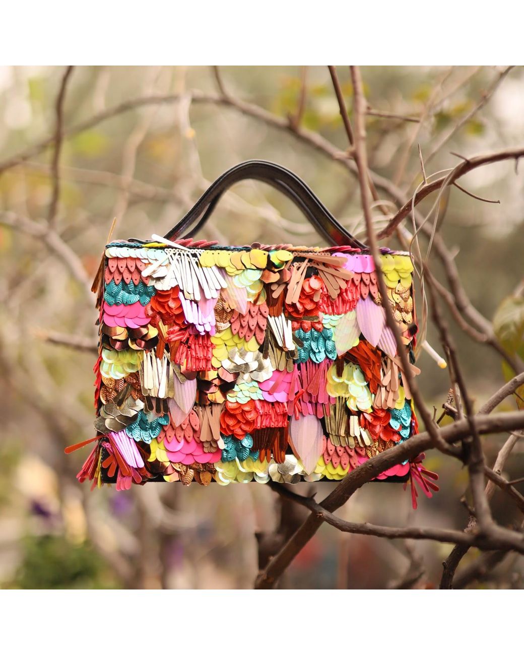 Simitri Red Pinata Briefcase Bag