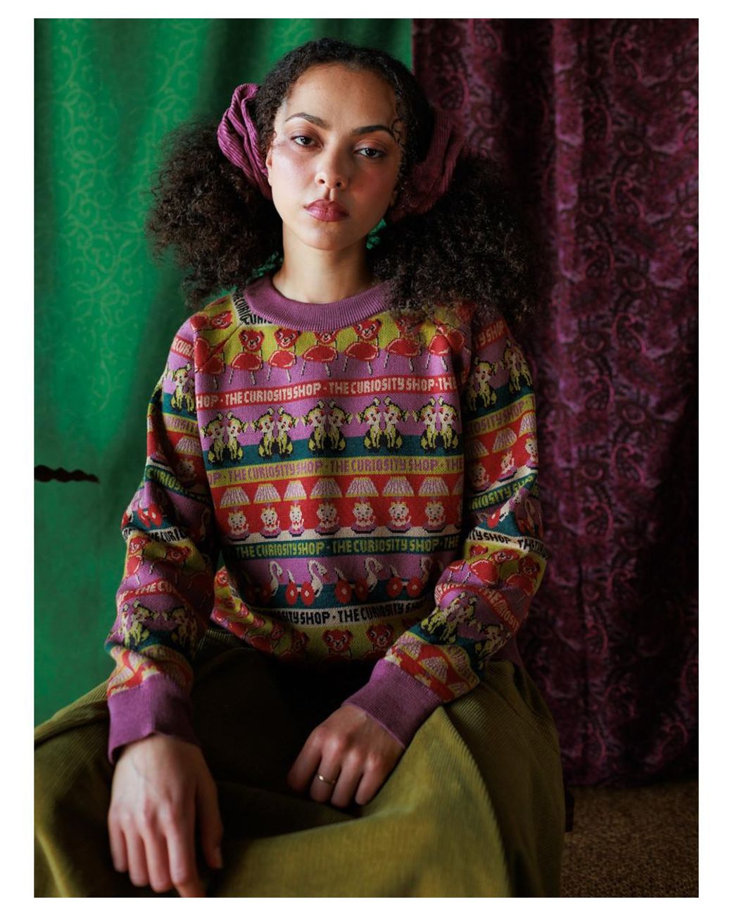 Mabli Red Curiosities Pullover