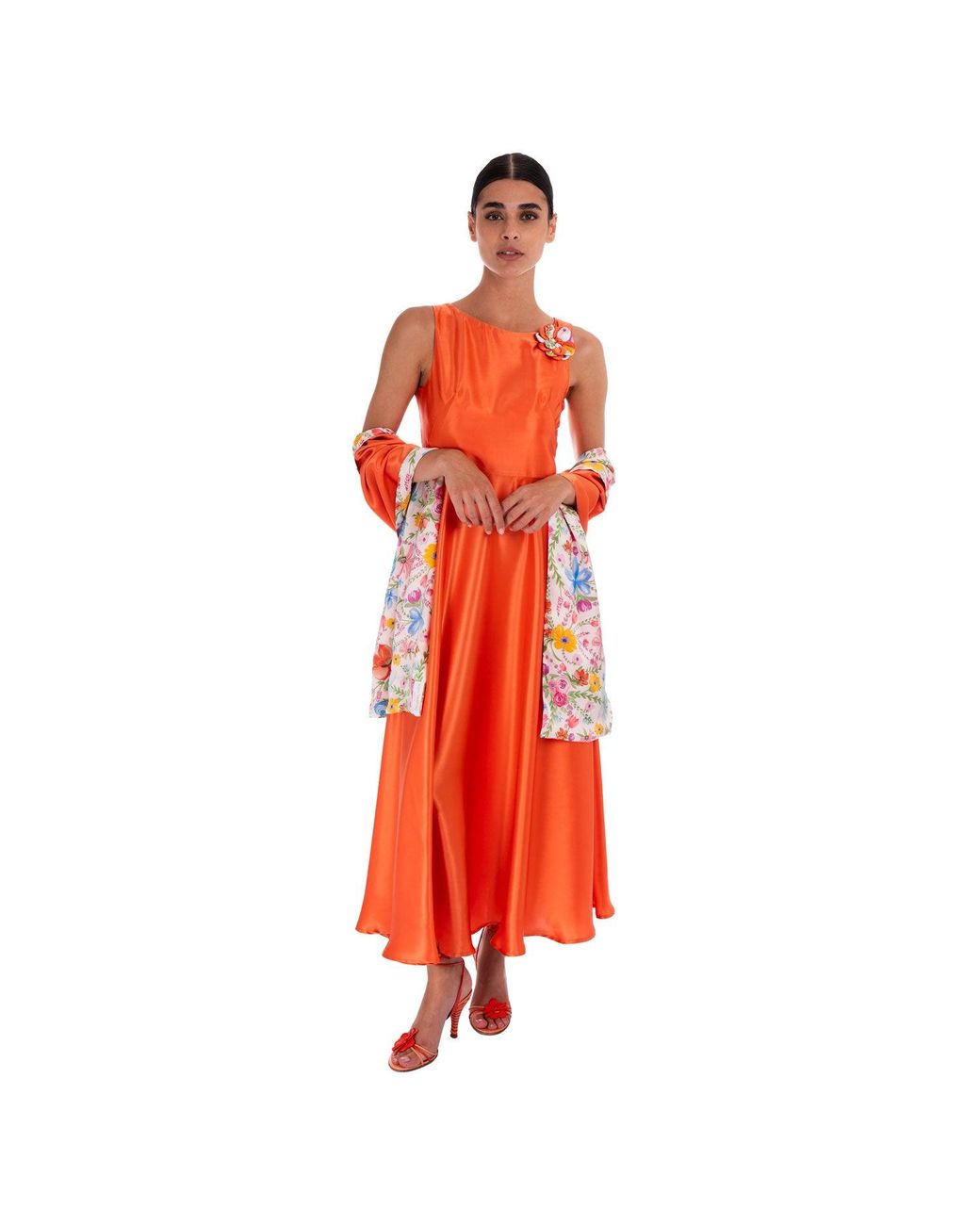 Sofia Tsereteli Red The Rarefied Gown With Scarf